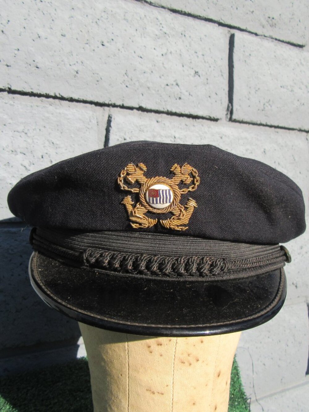 United States Power Squadron US Navy Black Hat Cap WWII The Quarter Deck